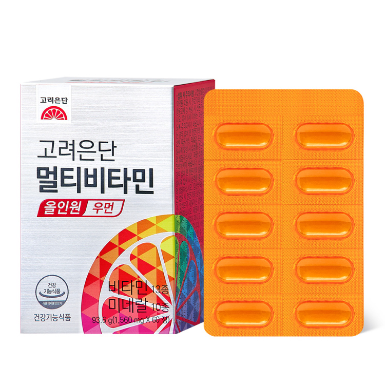 고려은단 멀티비타민 올인원 우먼 1560mg x 60정, 1개