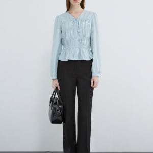 미니멀 슬림 부츠컷 팬츠_AWWSLQ11010