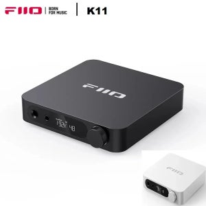 FiiO K11 HiFi 밸런스드 디코더 헤드폰 앰프 USB DAC 고해상도 오디오 1400W 전력 384kHz/24Bit DSD256 4.4MM 6.5MM RCA Co