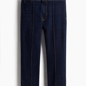 에이치앤엠 하이웨이스트 테크니컬 스키니핏 크롭 데님 청바지 AZUL DENIM OSCURO