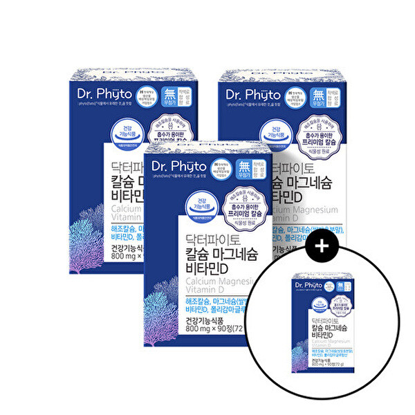 닥터파이토 닥터파이토 J 닥터파이토 칼슘 마그네슘 비타민D <b>폴리감마글루탐산</b>90정 4박