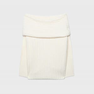 스트라디바리우스 비대칭 오프숄더 니트 스웨터 8543/600 ECRU