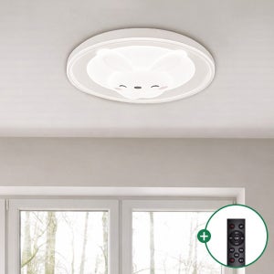 LED 딘글 리모컨 방등 75W / 리모컨 토끼 색변환 밝기조절 디밍 키즈 아이방 스마트
