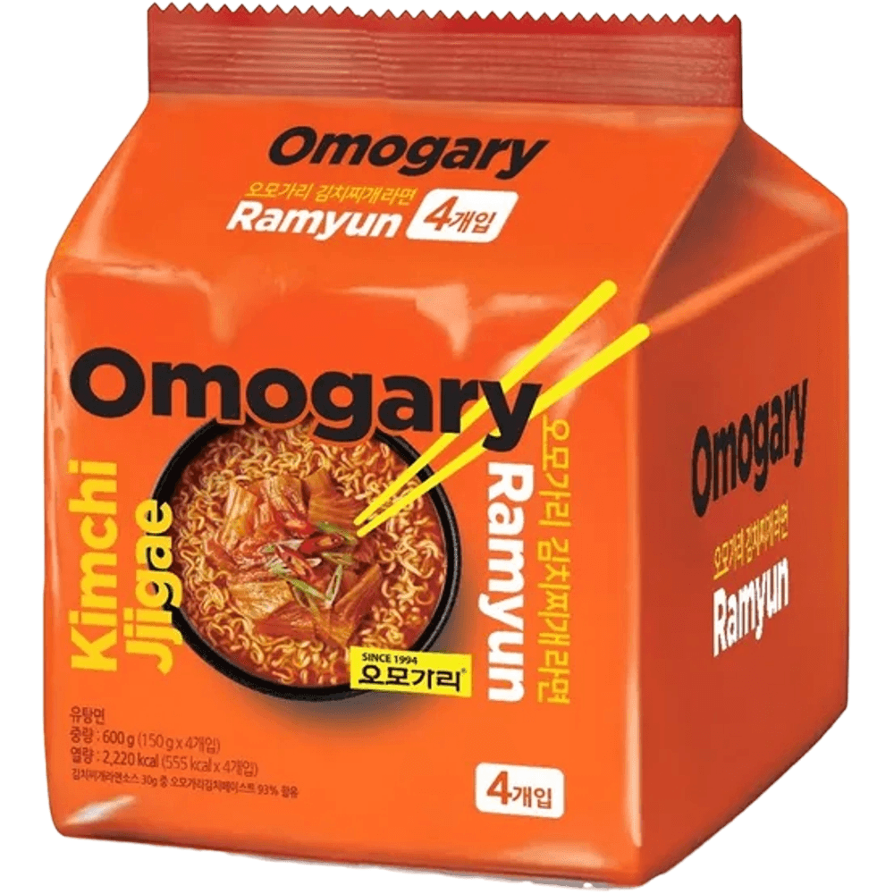 Omogari Kimchi Jjigae Ramyun 150g, 4 Packs