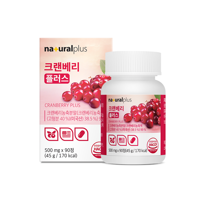 내츄럴플러스 크랜베리 플러스 90정, 1개
