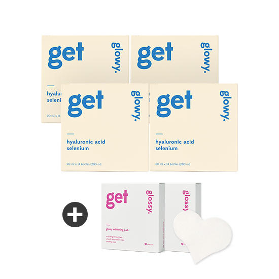 [<b>히알루론산</b>&amp;콜라겐]<b>바이너랩</b> 글로이 4박스+글로시 패드 2박스