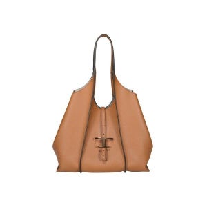 토즈 [토즈] 26SS 타임리스 미디움 쇼퍼/토트백 브라운 XBWTSBA0300 Q8E S410