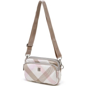 [닥스 골프 여성] 닥스골프 빅체크 자가드 마이크로백 DNGF6E901P2