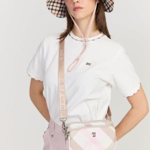 [닥스 골프 여성] 닥스골프 빅체크 자가드 마이크로백 DNGF6E901P2