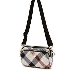 [닥스 골프 여성] 닥스 빅체크 자가드 마이크로백 DNGF6E901I2