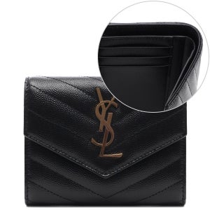 [롯데백화점] 생로랑 25FW 여성 모노그램 마틀라세 트리폴드 반지갑 403943 BOW01 1000 25F LE1220805296