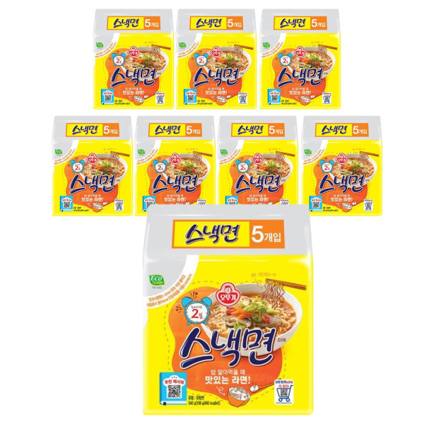오뚜기 스낵면 멀티팩(5개입) x 8팩(총40개입) (18,790원) (무료)