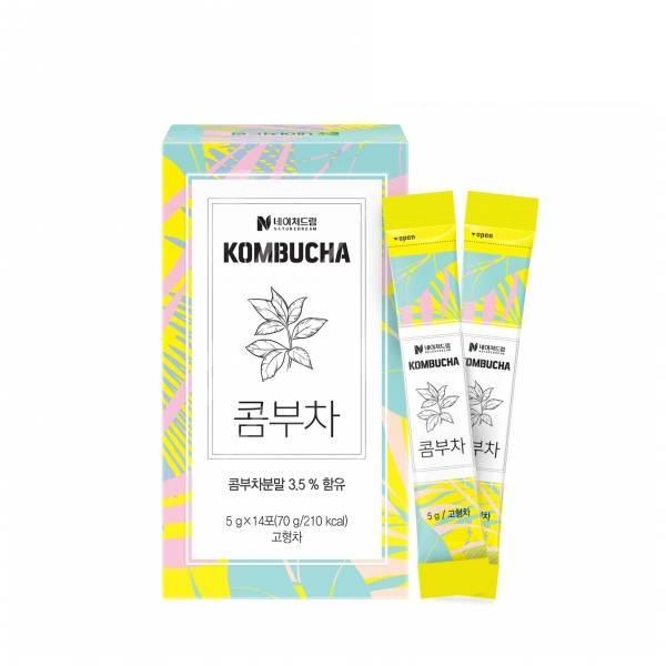 <b>네이처드림</b> | <b>네이처드림</b> | 콤부차 분말 스틱 5g x 14포 1박스 비타민 <b>체지방</b> 에너지드링크 자연성분 유산균