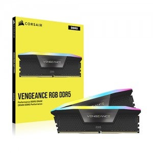 CORSAIR DDR5-6400 CL32 VENGEANCE RGB BLACK 패키지 (64GB(32Gx2))
