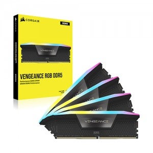 CORSAIR DDR5-5600 CL40 VENGEANCE RGB BLACK 패키지 (128GB(32Gx4))