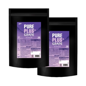 퓨어플러스(WPI 94%) 1kg x 2개(사과맛, 포도맛)_분리유청단백 (39,260원) (무료)