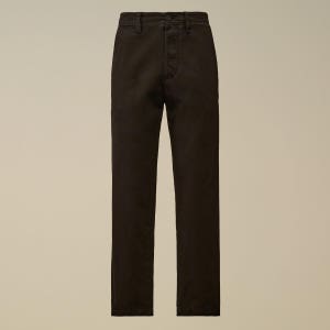 CP컴퍼니 25FW 코튼 개버딘 레귤러 블랙 치노 팬츠/ 19CMPA210A 110458G 999