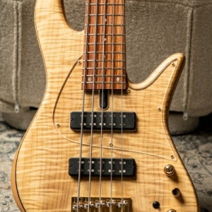 Fodera Emperor 5 Standard Special LTD-Myrtle Figured Top w/Pau Ferro Fingerboard & Trans Pickguard (