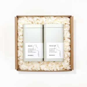 브라운즈 2026 백호은침 백차, 포랑 2014 생차 보이차 2종 선물세트