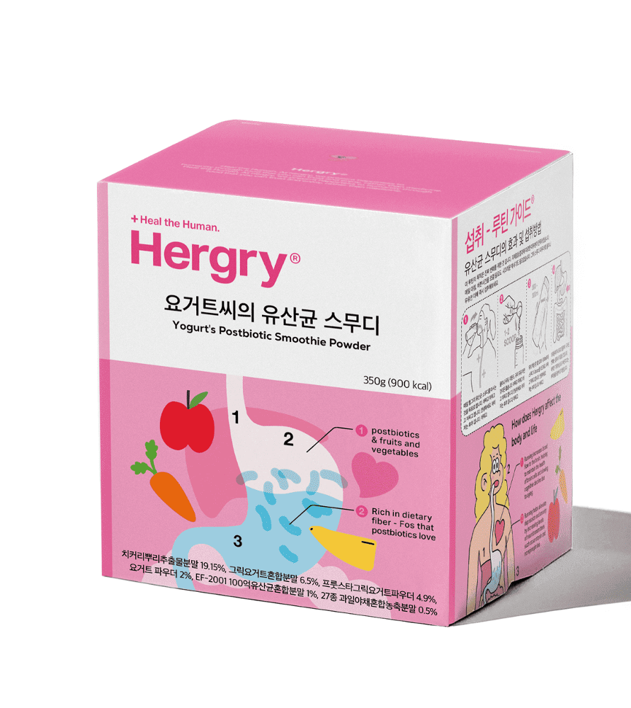 헐그리 100억 유산균 스무디 차전자피 <b>식이섬유</b> 350g, 1개