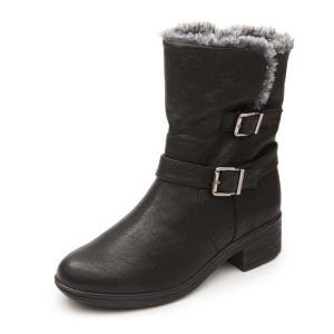 [롯데백화점] 랜드로바 여성 캐주얼 버클 털 부츠 LANBOC3914WG1 블랙 LE1216034301