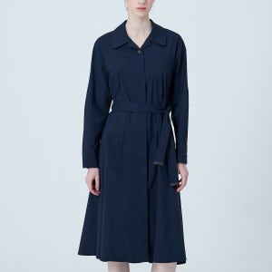 [키이스] 코튼 벨티드 플레어 드레스 KE25S1FRD5939