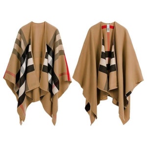 [정품인증] 버버리 리버서블 판초 케이프 카멜 40294061 1620215