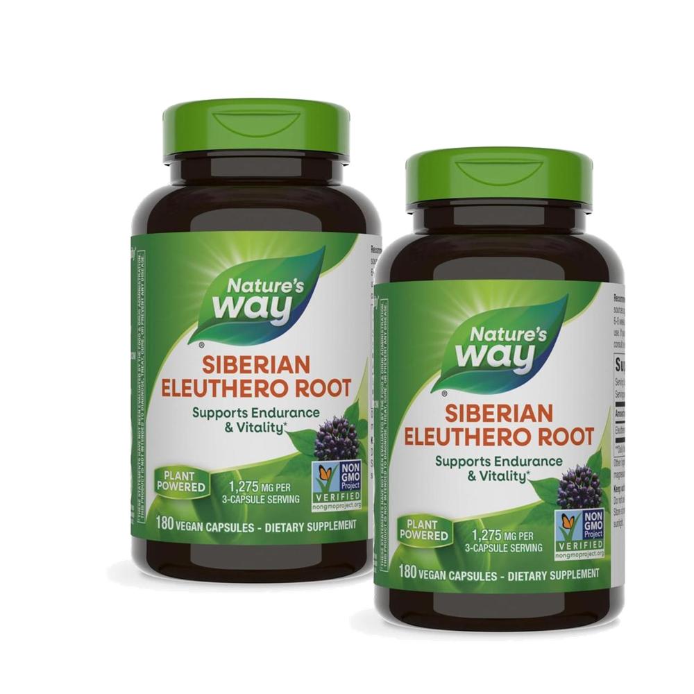 네이처스웨이 프리미엄 시베리아 가시오가피 뿌리 추출물 1275mg 캡슐 Nature’s Way Siberian Eleuthero  2개  180정