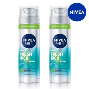 니베아 니베아 맨 프레시 킥 쉐이빙폼 200ml 2개