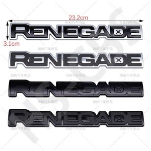 ABS 레니게이드 레터 로고 엠블럼 자동차 후면 트렁크 배지 스티커