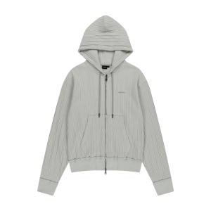 [아캄] Knitted Zip-Up Hoodie (Ivory)