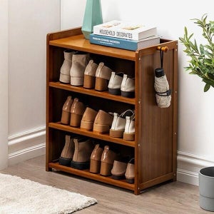 제이앤엘글로벌탑스 4단 신발정깔끔한리대 오픈형 신발장 거실 신발 보관함 (44169387)