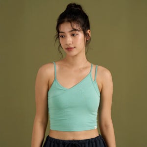 디야니 Maha Mudra Crop Tank (Evergreen)