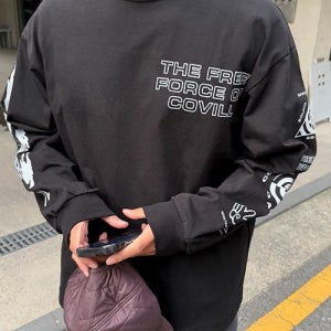 포스 헤비 오버핏 롱슬리브[XL-4XL]