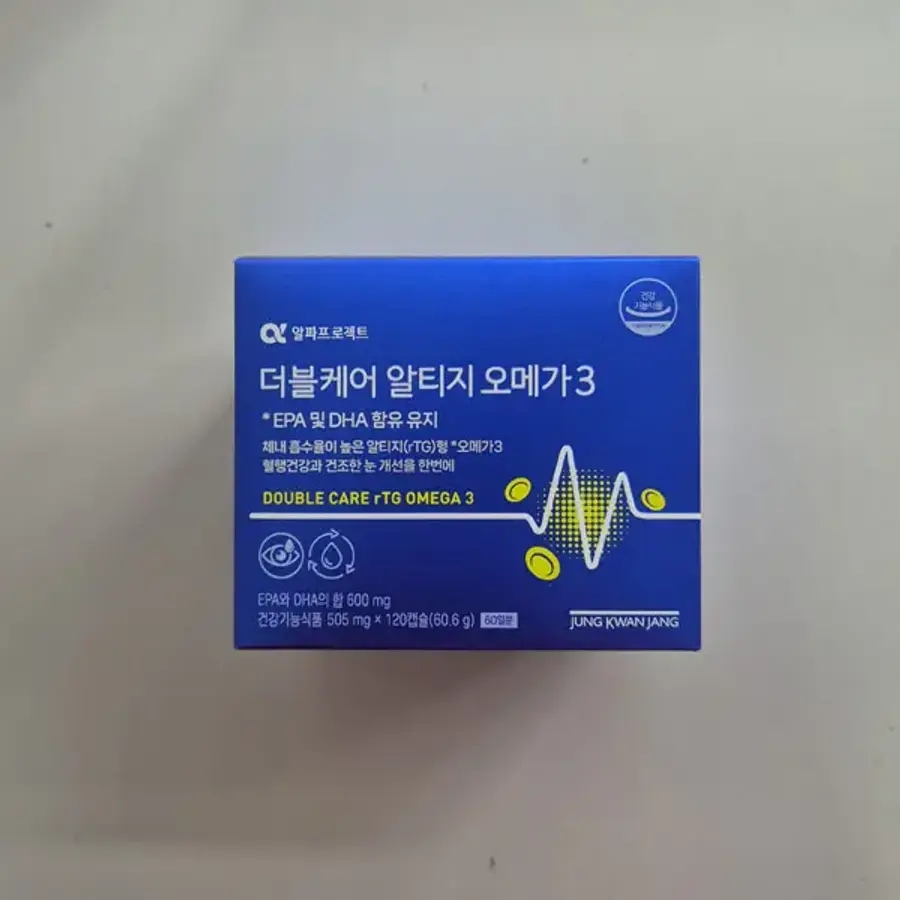 <b>정관장</b> 더블케어 알티지 <b>오메가3</b> 505mg x 120캡슐