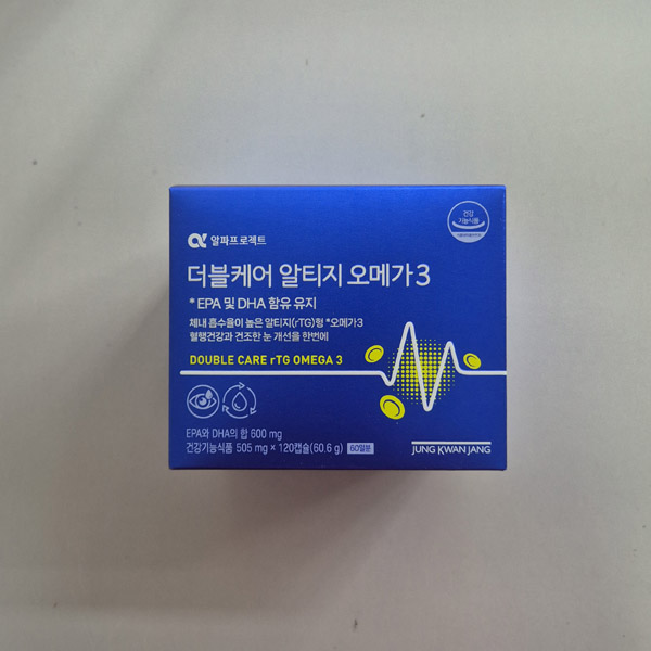 <b>정관장</b> <b>정관장</b> 더블케어 알티지 <b>오메가3</b> 505mg x 120캡슐