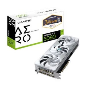 GIGABYTE 지포스 RTX 5080 AERO OC SFF D7 16GB 피씨디렉트