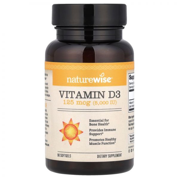 네이처와이즈 비건 <b>비타민D3</b> K2 90정, 3개