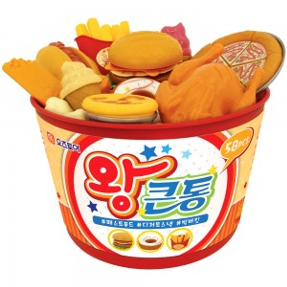 왕큰통 패스트<b>푸드 버킷</b>/장난감/완구/어린이/역할놀이/음식/모형/요리/<b>아기</b>/부엌/엄마놀이/도구/소품/교구