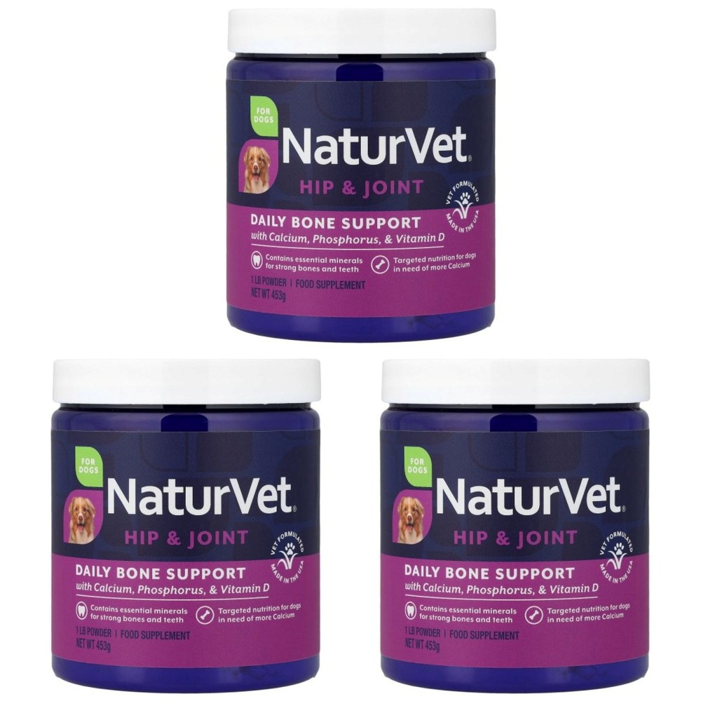 네이처벳 NaturVet 칼슘 인 <b>비타민</b>D 반려견 관절 453g 가루 분말형 3팩