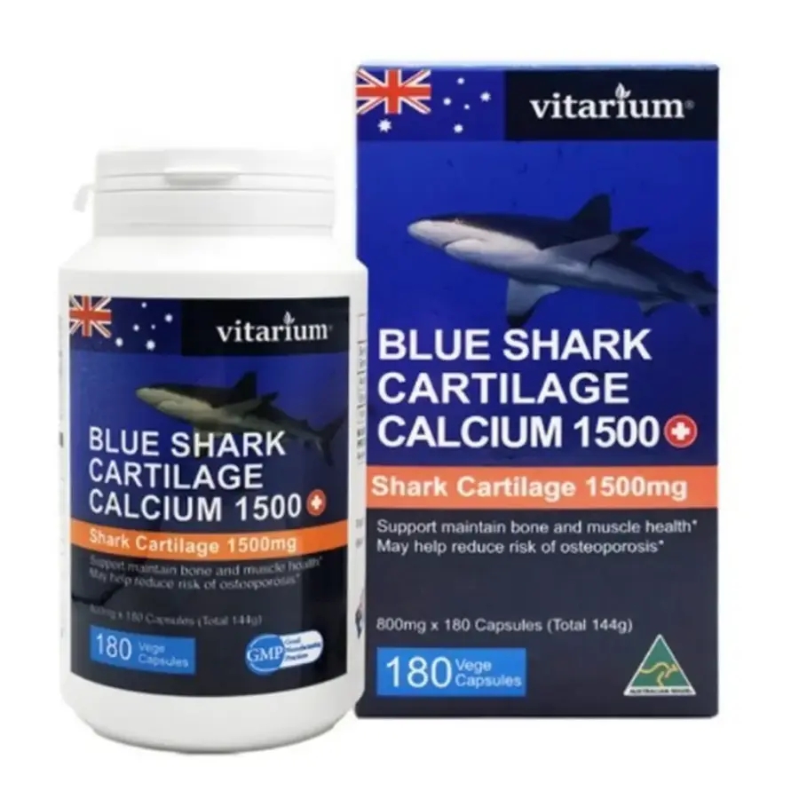 비타리움 청상어연골 칼슘 영양제 건강기능식품 1500MG 180캡슐