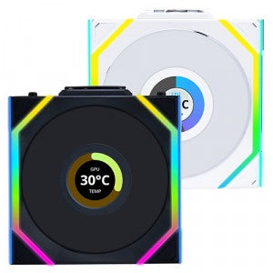 리안리 UNI FAN SL Wireless LCD 120 리버스 (화이트)