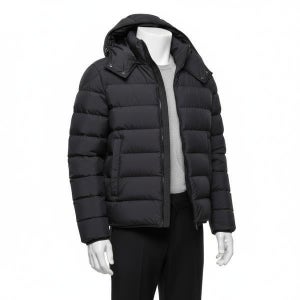 몽클레어 몽클레르 몬트브로크 후드 쇼트 다운 자켓 블랙