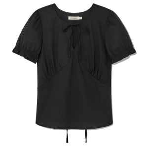 [글로니] LILY PUFF BLOUSE TOP (BLACK) GY24BBL001BK