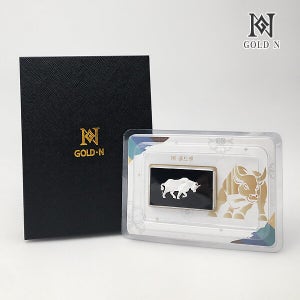 골드앤 골드앤 황소 디자인 실버바 3.75g [1+1][2개 구성/개별포장]