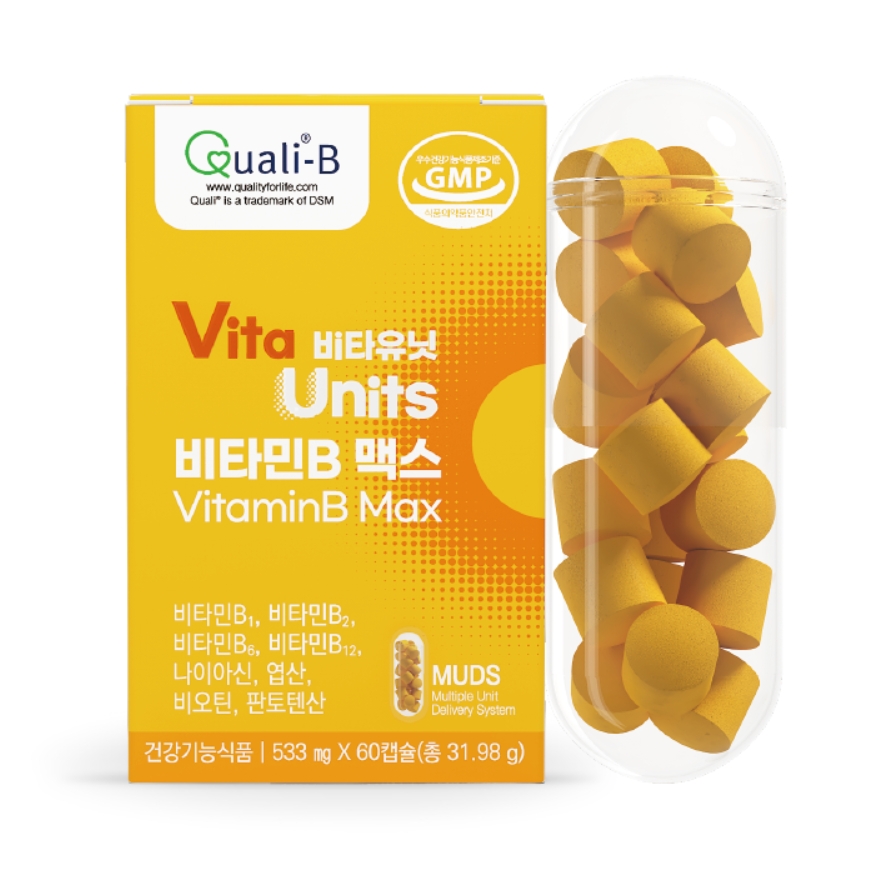 비타유닛 비타민B 맥스 533mg x 60캡슐, 3개