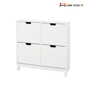 이케아 [이케아] STALL 4칸 신발장 (화이트/벽고정나사포함)/수납장/콘솔