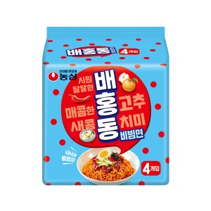 [농심]배홍동비빔면 137g x 4개