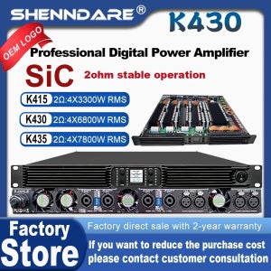 ShennDare 오디오 전문 파워 앰프, 클래스 D 라인 어레이 스피커 프리앰프, 4 채널 1U 서브우퍼 앰프, 4x2800W