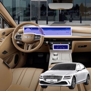 제네시스 자동차 내비게이션 보호필름 논글레어 무광 눈부심방지 저반사 액정보호